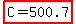 highlight%28C+=+500.7%29