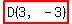 highlight%28D%283%2C-3%29%29