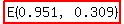 highlight%28E%280.951%2C0.309%29%29