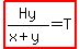 highlight%28Hy%2F%28x%2By%29=T%29