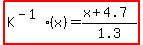 highlight%28K%5E%28-1%29%28x%29=%28x%2B4.7%29%2F1.3%29