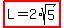 highlight%28L=2%2Asqrt%285%29%29