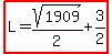 highlight%28L=sqrt%281909%29%2F2%2B3%2F2%29