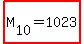 highlight%28M%5B10%5D+=+1023%29