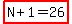 highlight%28N%2B1=26%29