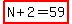 highlight%28N%2B2=59%29