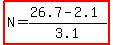 highlight%28N=%2826.7-2.1%29%2F3.1%29