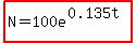 highlight%28N=100e%5E%280.135t%29%29