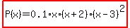 highlight%28P%28x%29=0.1%2Ax%2A%28x%2B2%29%2A%28x-3%29%5E2%29
