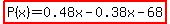 highlight%28P%28x%29=0.48x-0.38x-68%29