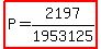 highlight%28P=2197%2F1953125%29