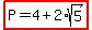 highlight%28P=4%2B2%2Asqrt%285%29%29