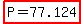 highlight%28P+=77.124%29