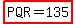 highlight%28PQR+=+135%29