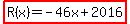 highlight%28R%28x%29=-46x%2B2016%29