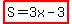 highlight%28S=3x-3%29