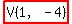 highlight%28V%281%2C-4%29%29