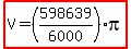 highlight%28V=%28598639%2F6000%29pi%29