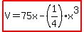 highlight%28V=75x-%281%2F4%29x%5E3%29