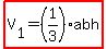 highlight%28V%5B1%5D+=+%281%2F3%29abh%29