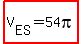highlight%28V%5BES%5D=54pi%29