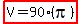 highlight%28V+=+90%28pi%29%29