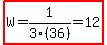 highlight%28W=1%2F3%2836%29=12%29