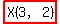 highlight%28X%283%2C2%29%29