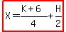 highlight%28X=%28K%2B6%29%2F4%2BH%2F2%29