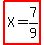 highlight%28X=7%2F9%29