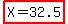 highlight%28X+=+32.5%29