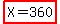 highlight%28X+=+360%29