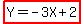 highlight%28Y=+-3X%2B2%29