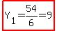 highlight%28Y%5B1%5D=54%2F6=9%29