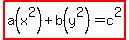 highlight%28a%28x%5E2%29%2Bb%28y%5E2%29=c%5E2%29