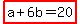 highlight%28a%2B6b=20%29