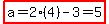 highlight%28a=2%284%29-3=5%29