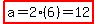 highlight%28a=2%286%29=12%29