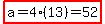 highlight%28a=4%2813%29=52%29