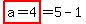 highlight%28a=4%29=5-1