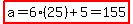 highlight%28a=6%2825%29%2B5=155%29