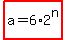 highlight%28a=6%2A2%5En%29