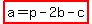 highlight%28a=p-2b-c%29
