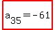 highlight%28a%5B35%5D=-61%29