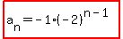 highlight%28a%5Bn%5D=+-1%2A%28-2%29%5E%28n-1%29%29