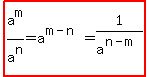 highlight%28a%5Em%2Fa%5En=a%5E%28m-n%29=1%2Fa%5E%28n-m%29%29