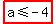 highlight%28a+%3C=+-4%29