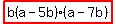 highlight%28b%28a-5b%29%28a-7b%29%29