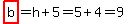 highlight%28b%29=h%2B5=5%2B4=9