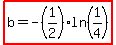 highlight%28b=-%281%2F2%29ln%281%2F4%29%29